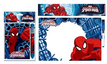 Notes notatnik, długopis i tablica SPIDERMAN