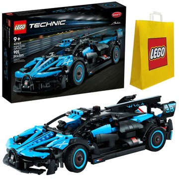 KLOCKI LEGO | TECHNIC 42162 BUGATTI BOLIDE AGILE BLUE NA DZIEN OJCA + TORBA