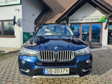 BMW X3 F25 SUV 2.0 20d 190KM 2016 BMW X3 Krajówka, lakier oryginalny 100%, zdjęcie 1