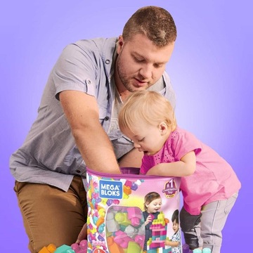 БЛОКИ FISHER PRICE МЕГА БЛОКИ 80 ЭЛЕМЕНТОВ 1+