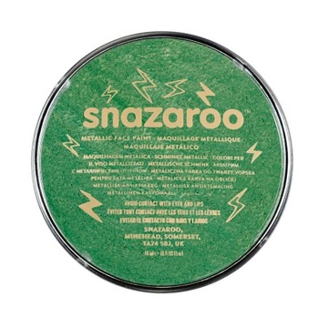FARBA DO TWARZY METALICZNA ZIELONA 18ML SNAZAROO