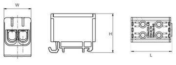 СОЕДИНИТЕЛЬ ДВОЙНОЙ РЕЙКИ ЖЕЛТЫЙ ЗЕЛЕНЫЙ 4x2,5-50 мм2