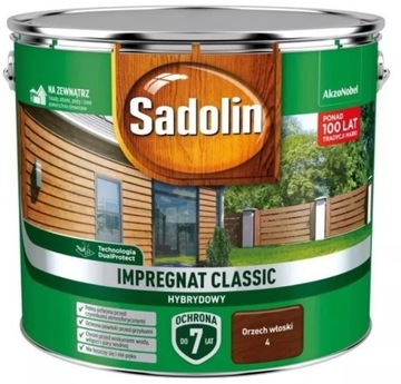 SADOLIN CLASSIC- impregnat, orzech włoski -4-, 9l