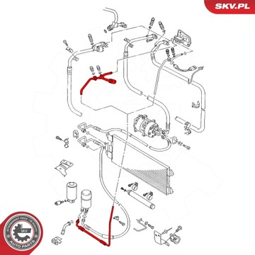 ESEN SKV 54SKV732 PŘÍVOD WYSOKIEGO/NISKIEGO TLAKU KLIMATIZACE