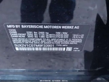 BMW X4 G02 SUV 30i 252KM 2020 BMW X4 2.0 benzyna 252KM 4X4 Mpakiet , drobna szkoda 2.0 Benzyna 252KM, zdjęcie 13