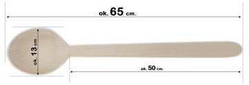 Łyżka Warzecha Głęboka Nabierak Drewno poj. 300 ml
