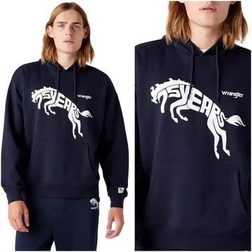 WRANGLER 75TH ANNI MĘSKA BLUZA LOGO NADRUK M