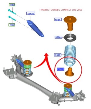АМОРТИЗАТОР BUMP REAR CONNECT 2013-18 _1825229