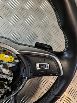 VW GOLF 7 VII R КОЖАНЫЙ РУЛЕВЫЙ КОЛЕСО R line