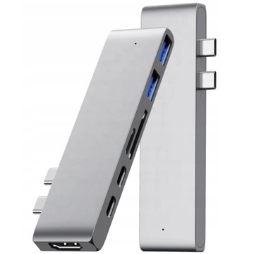 Адаптер HUB 7in1 USB-C HDMI 4K SD Macbook Pro / Air