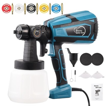 Elektryczny pistolet natryskowy XUELIEEE 5 dysz 3 tryby natrysku