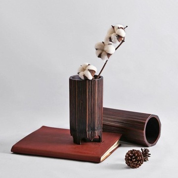 Японская бамбуковая ваза для цветов