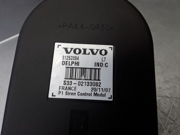 31252084 SIRÉNA ALARMU D5 132 2007 VOLVO C30