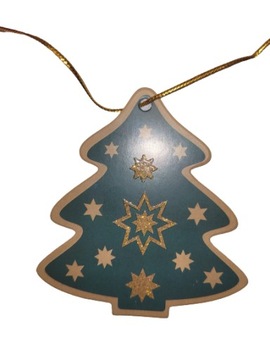 Рождественский кулон-гирлянда Дед Мороз 18 элементов