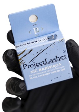NIĆ DO GEOMETRII BRWI BARWIĄCA DO WYZNACZANIA ŁUKÓW ProjectLashes CZARNA