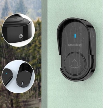 БЕСПРОВОДНОЙ ДВЕРНОЙ ЗВОНОК 2 ПРИЕМНИКА, ВОДОНЕПРОНИЦАЕМАЯ НАРУЖНАЯ ДВЕРЬ 250М