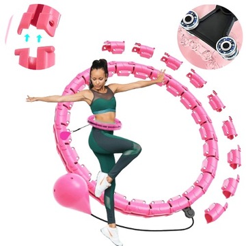 HULA HOP ODCHUDZAJĄCE HULAHOP Z OBCIĄŻENIEM WYPUSTKAMI MASAŻER SMART FIT