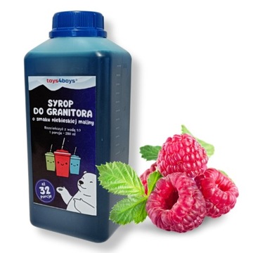 SYROP DO GRANITY SLUSHY SORBET KONCENTRAT 1L WYDAJNOŚĆ 8L NIEBIESKA MALINA