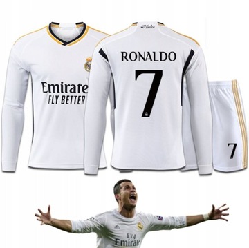 KOMPLET STRÓJ TRENINGOWY RONALDO REAL MADRYT ROZMIARY WZORY NOWY SEZON, S