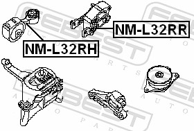 NISSAN ALTIMA [L32] ULOŽENÍ MOTORU