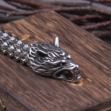 Браслет Viking Thor Wolf, хирургическая сталь 316L.