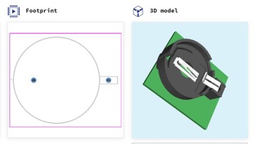 Держатель батареи CR2032 keystone 1066