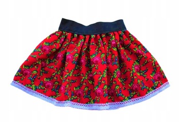 Spódnica Folk Krakowska Góralska HandMade 140/146