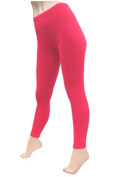Legginsy getry leginsy długie czerwone XL bawełniane