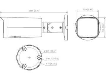 IP камера с микрофоном 8МП 60м Motozoom Dahua IPC-HFW2841T-ZAS-27135