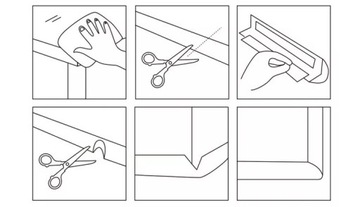 Толстая защитная лента для мебели - Safe Professional - Белая 400 см