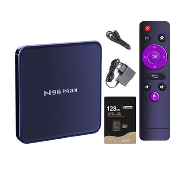 SMART BOX TV 4K ANDROID 12 WIFI BT ТВ АДАПТЕР 128G