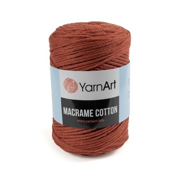 250g sznurek makrama Macrame Cotton ceglasty 785