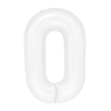 BALON CYFRA XL 0 biała