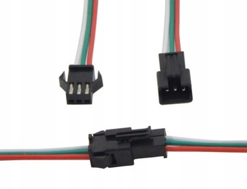 15x KONEKTOR gniazdo 3-pin LED złączka CCT KOMPLET