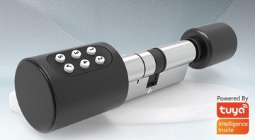 УМНАЯ ВСТАВКА ДЛЯ ЗАМКА 70 ММ РУЧКА ЦИЛИНДР PIN BLUETOOTH RFID TUYA