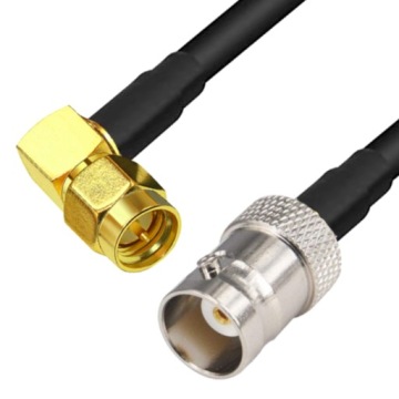 Anténní kabel Bnc zásuvka Sma konektor Úhlový H155 15 m