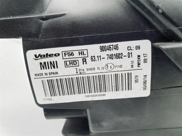 MINI COOPER F54 F55 F56 14R+ PRAVÁ SVĚTLO PŘEDNÍ OBYČEJNÁ ORIG EU !