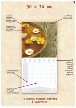 НАСТЕННЫЙ КАЛЕНДАРЬ 2024 - ФРИДА КАЛО 30x30 шт.