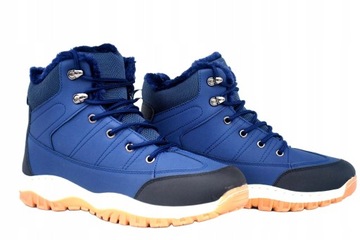 BUTY OCIEPLANE ZIMOWE ŚNIEGOWCE TREKINGOWE SPORTOWE SZYTE TRAPERY MOCNE