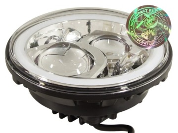 Светодиодная лампа ДХО, чипы OSRAM, хромированный отражатель 7 дюймов.