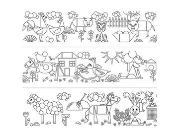 КНИГА-РАСКРАСКА COLORESCA НА РУЛОНЕ ЦИФРЫ XXL 30 М