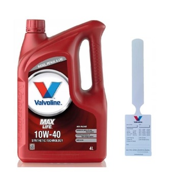 VALVOLINE MAXLIFE 10W40 4L A3/B4 GRATIS