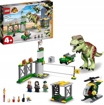 LEGO JURASSIC WORLD UCIECZKA TYRANOZAURA