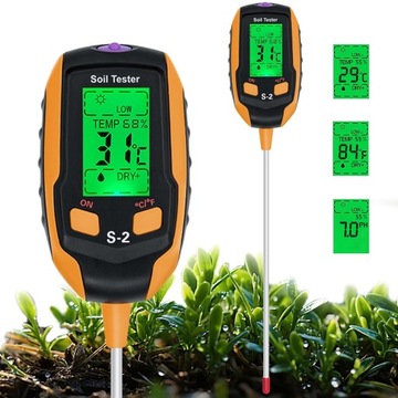 Dirvožemio rūgščių matuoklis testeris pagrindas dirvožemio ph 5prieš1 skaitiklis temperatūra drėgmė