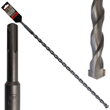 Wiertło SDS PLUS Ø18x600 mm do betonu z głowicą z węglika spiekanego Mc²