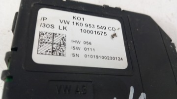 AUDI A3 8P VW GOLF V SKODA SENZOR POKLADNA ZÁHYB 1K0953549CD