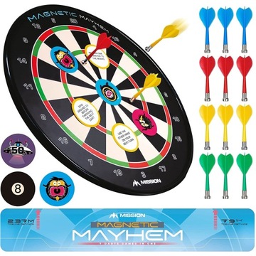 Tarcza Magnetyczna do darta z lotkami Magnesowymi Mission Mayhem