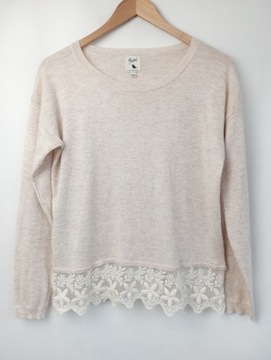 ATS sweter YUMI poliester akryl koronka S/M