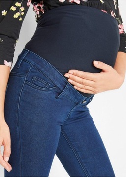 CIĄŻOWE JEANSY PROSTE BONPRIX 40