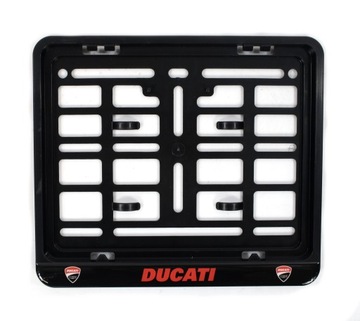 RAMKA TABLICY REJESTRACYJNEJ MOTOCYKL DUCATI ŻEL